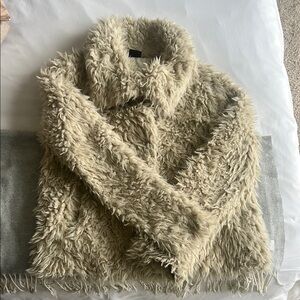 Faux Fur Beige Jacket